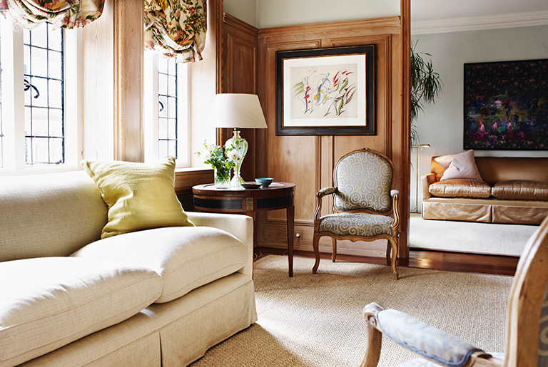 luxurious white sofa capturing loft comfort
